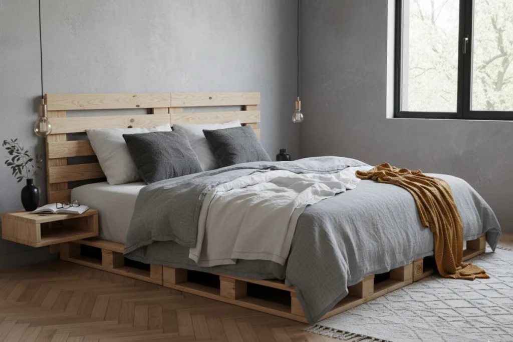 Cabeceira de cama de palete