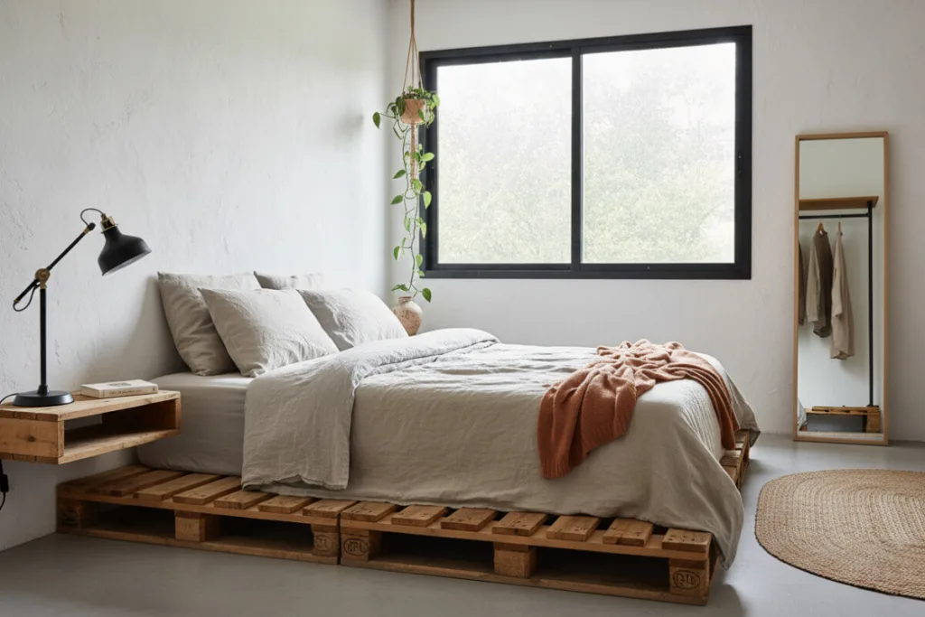 Cama de pallet simples