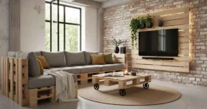 Leia mais sobre o artigo Ideias com Pallets: Como Criar Móveis Bonitos Gastando Pouco
