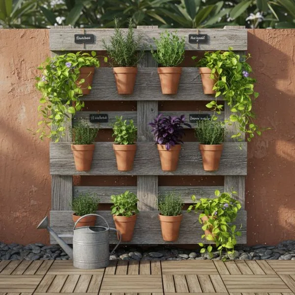 Jardim vertical de pallet