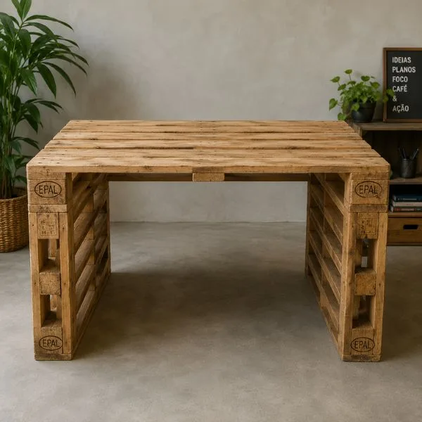 Mesa de escritório de pallet